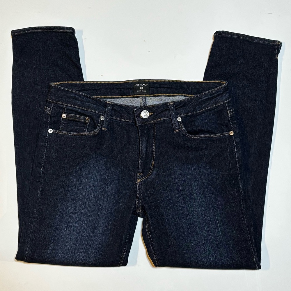 Just Black Peyton Skinny Ankle Jeans Dark Wash 28 - Picture 5 of 8